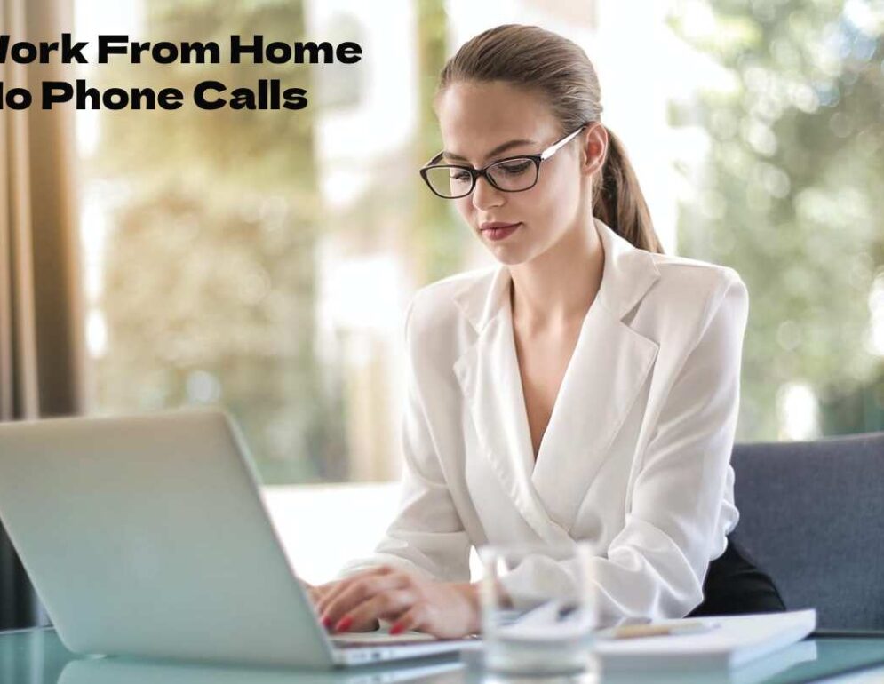 Work From Home No Phone Calls