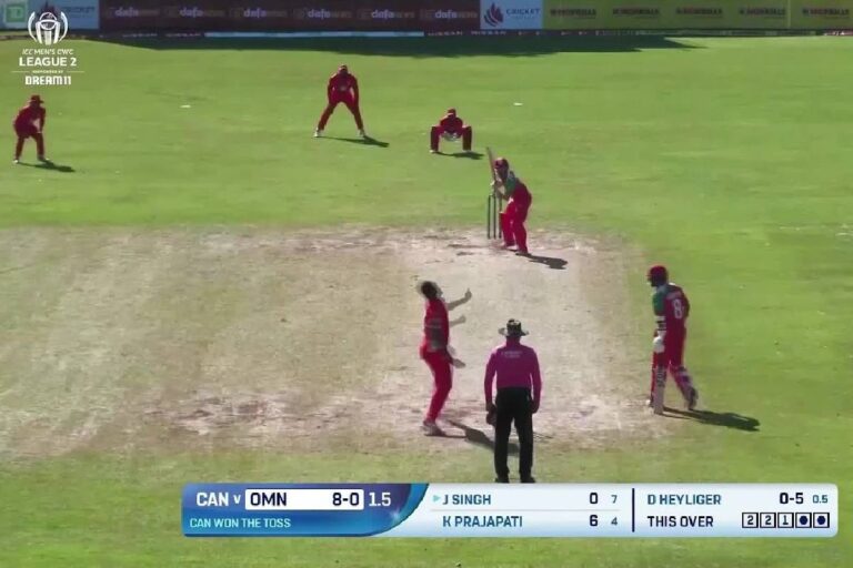 Canada National Cricket Team VS Oman National Cricket Team Timeline