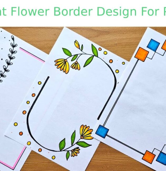 Flower Border Design For Project