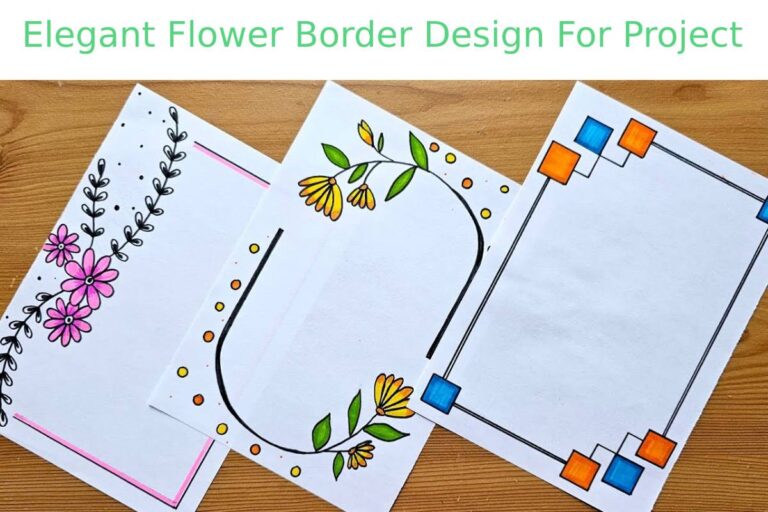 Flower Border Design For Project