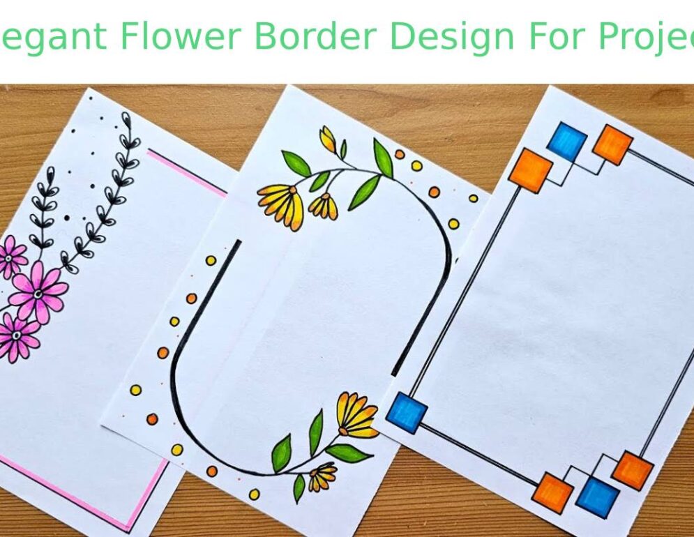 Flower Border Design For Project