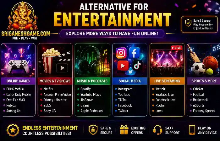 alternative for entertainment