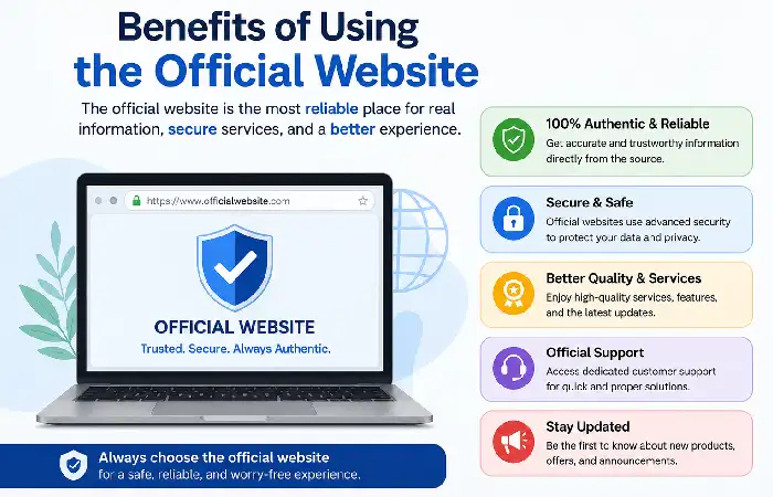 benefits of using the offical website