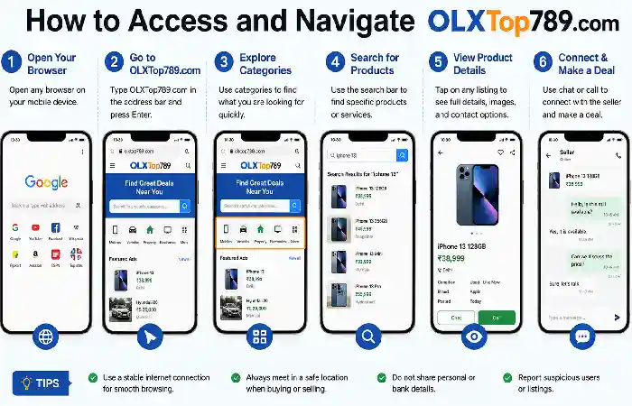 how to access and navigate olxtop789.com