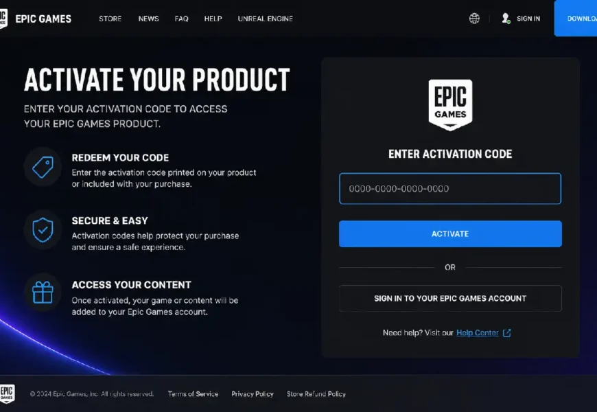 https //www.epic games.com/activate
