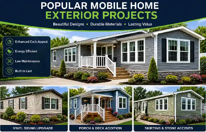 popular mobile home exterior project