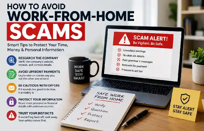 how to avoid work from home scams
