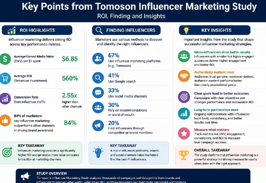 key points tomoson influencer marketing study