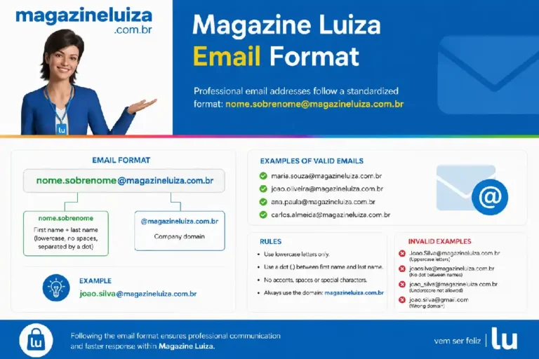 MagazineLuiza com.br Email Format: Examples, Contacts and Email Guide