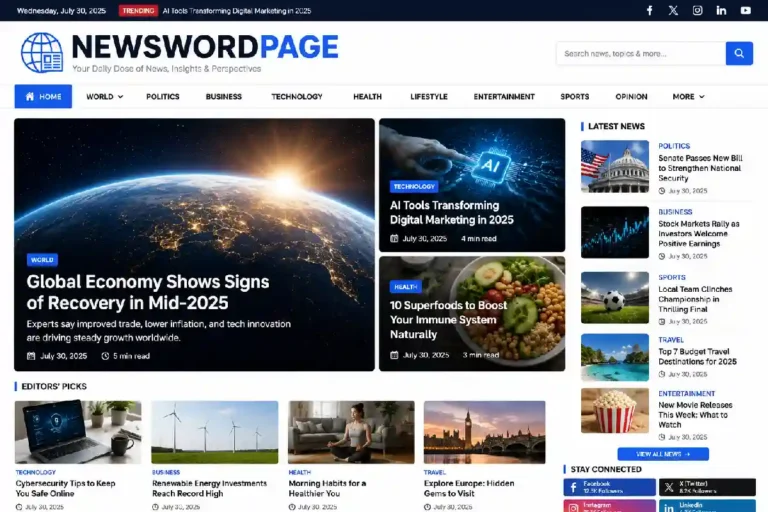 NewsWordPage. com: Business, Technology, Education and Lifestyle News