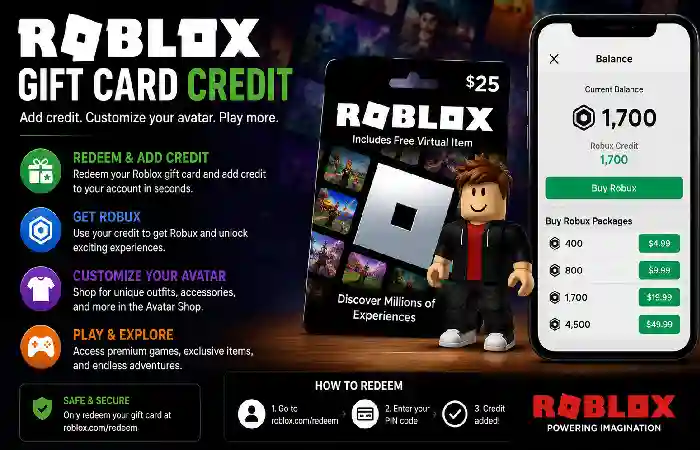 roblox gift card credit