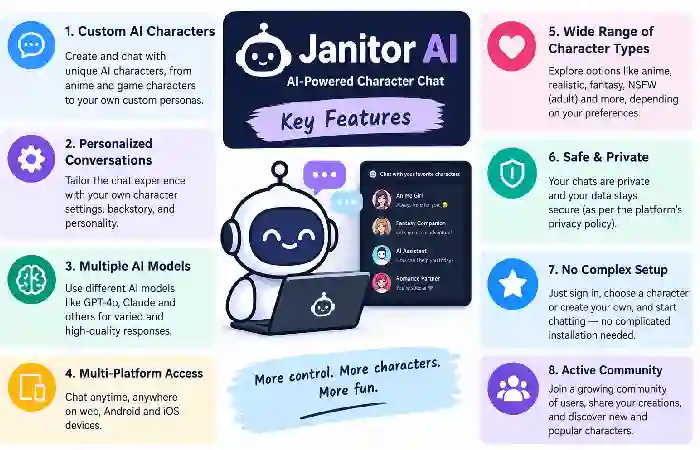 key feature of janitor ai