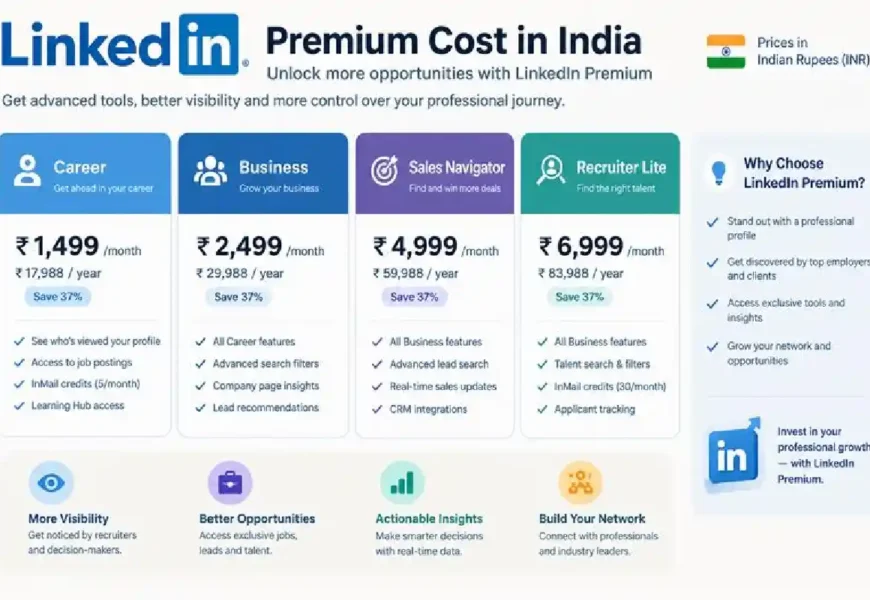 linkedin premium cost india